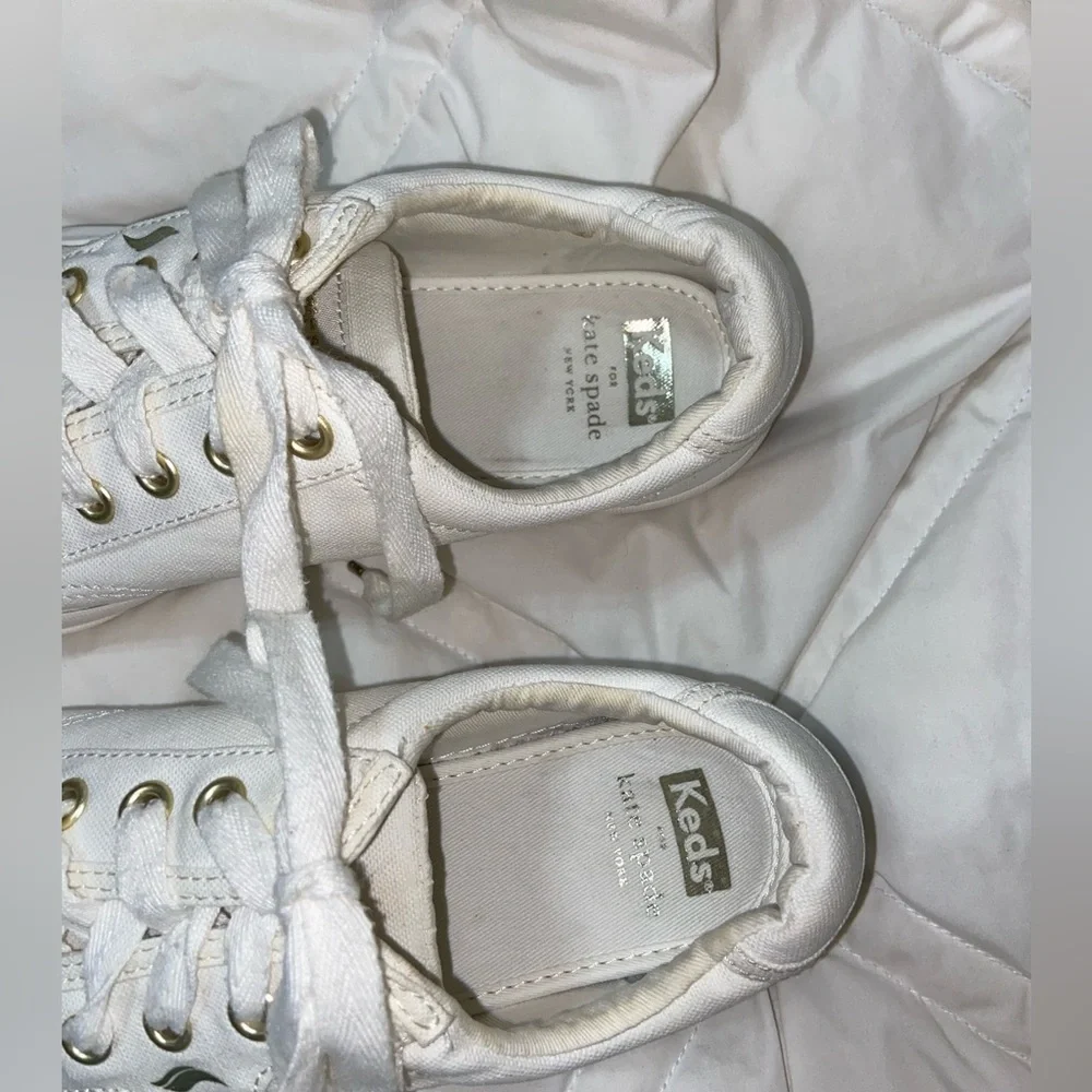 HTF Keds x Kate Spade New York Triple Kick Heart Sneakers White Shoes